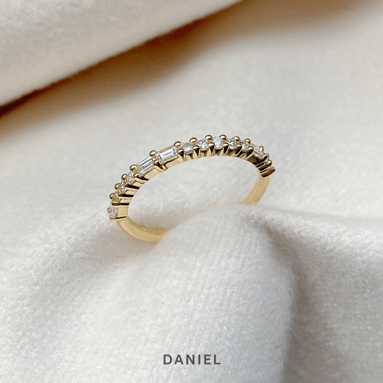 Morse Code Diamond Band