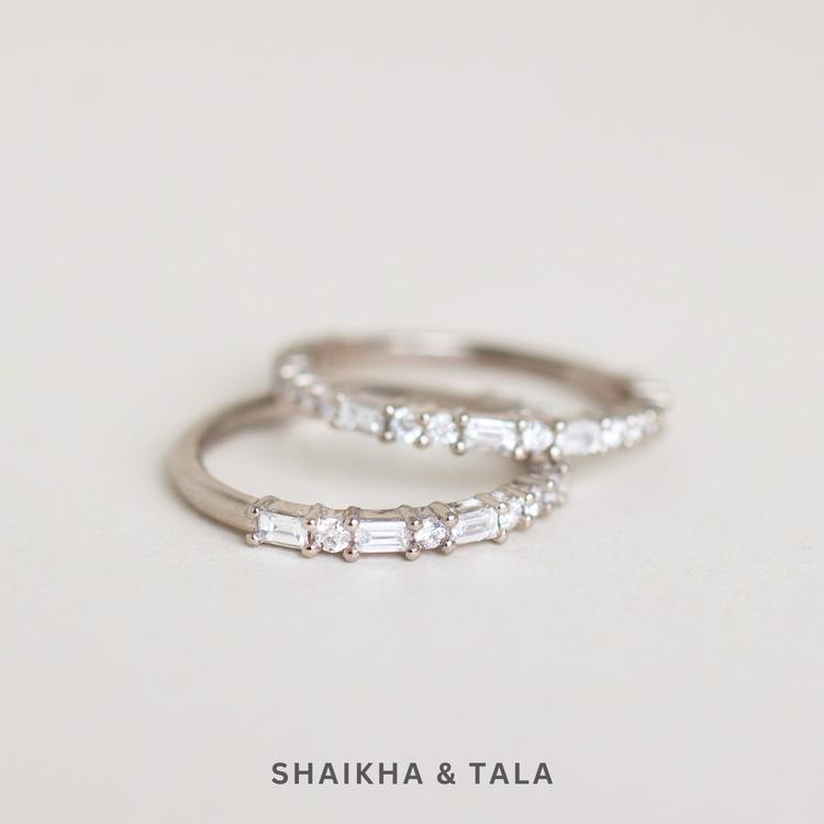 Morse Code Diamond Band