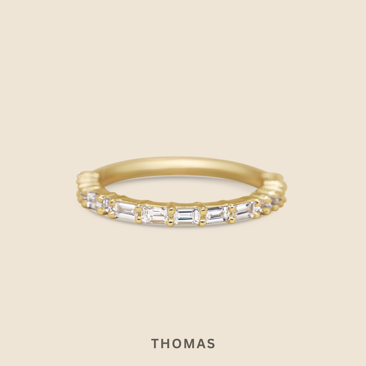 Morse Code Diamond Band