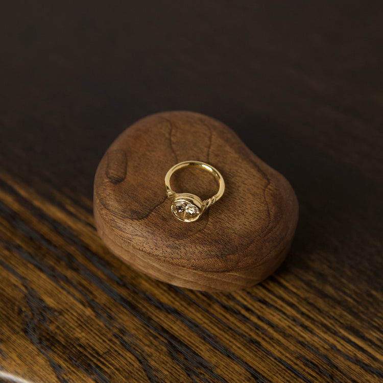 Champagne Diamond Torque Ring