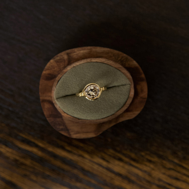 Champagne Diamond Torque Ring