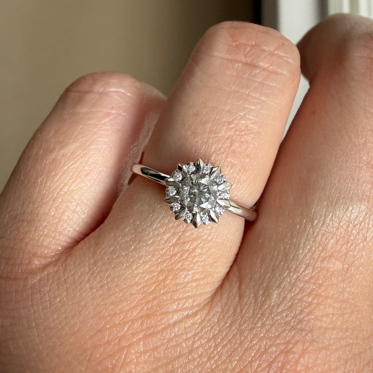 Grey Diamond Fika Ring