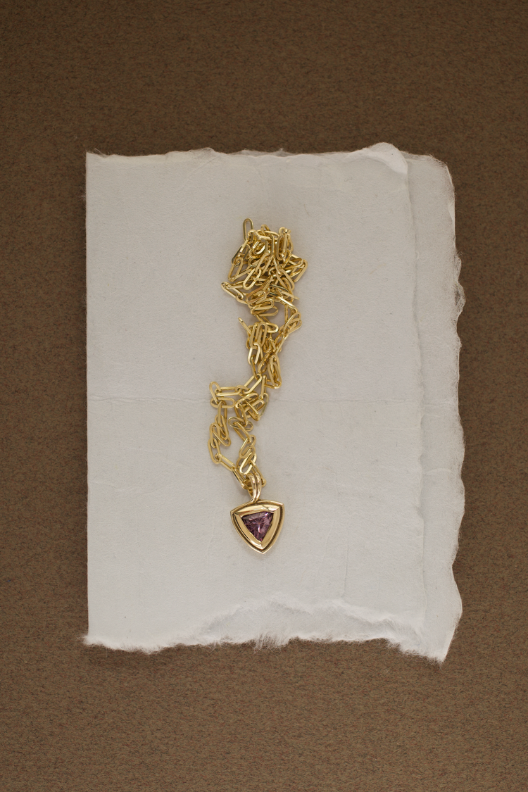 Spinel Trillion Pivot Pendant