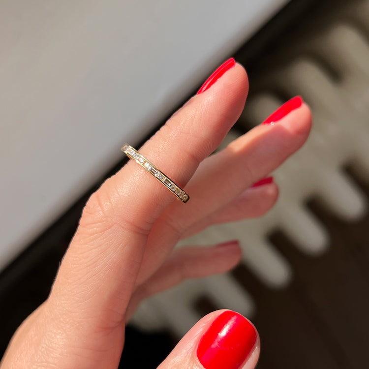 Morse Code Diamond Band 2