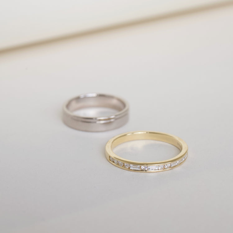 Morse Code Diamond Band 2