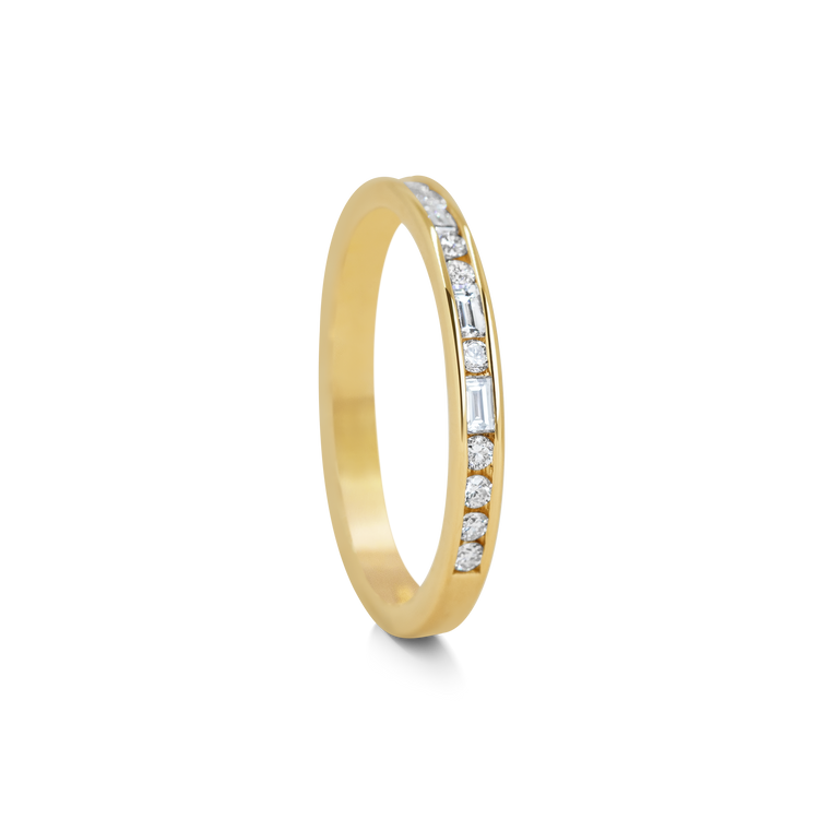 Morse Code Diamond Band 2