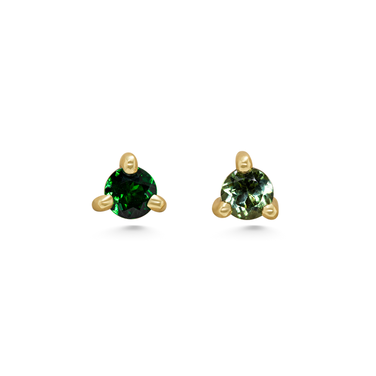 Green Mismatch Studs
