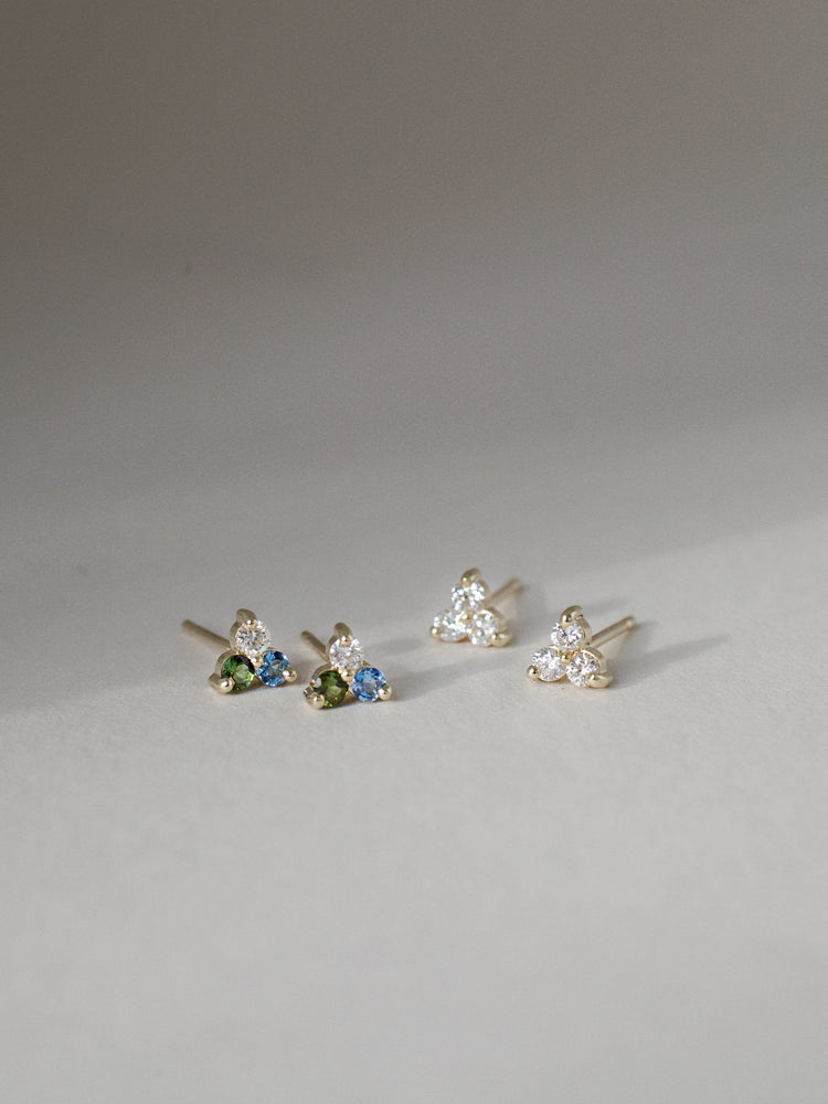 Diamond Triplet Studs