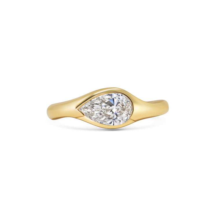 Pear Diamond Sway Ring