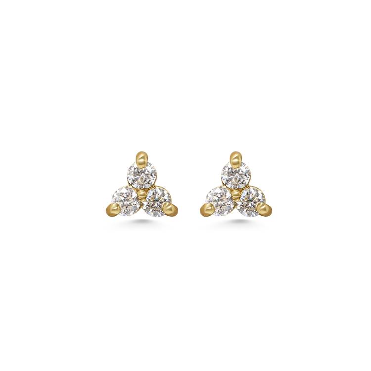Diamond Triplet Studs