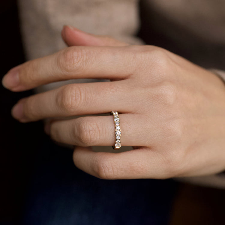 Medium Diamond Rhythm Half Eternity