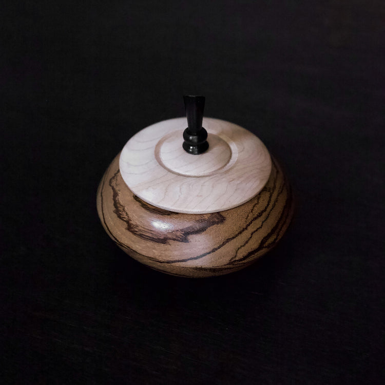 Zebrano Wood Trinket Box