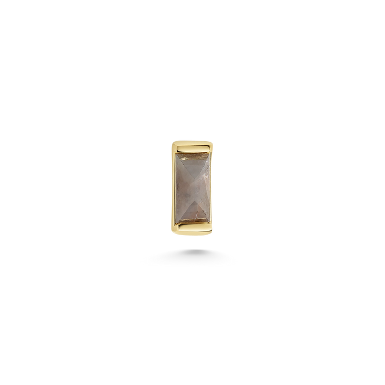 Medium Baguette Diamond Single Stud
