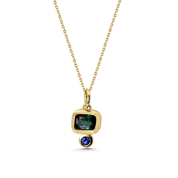 Tourmaline and Sapphire Necklace