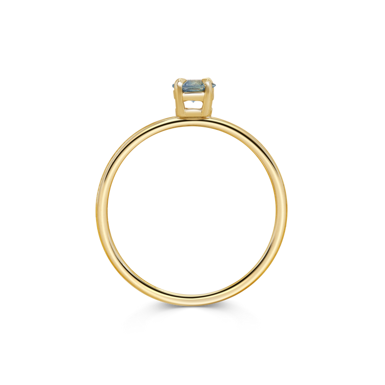 Mini Hexagon Sapphire Promise Ring