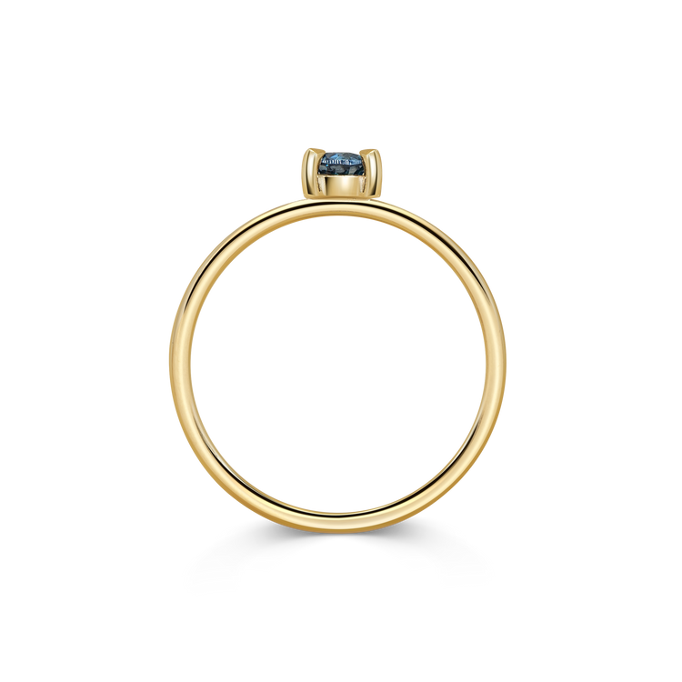 Mini Trillion Tourmaline Promise Ring