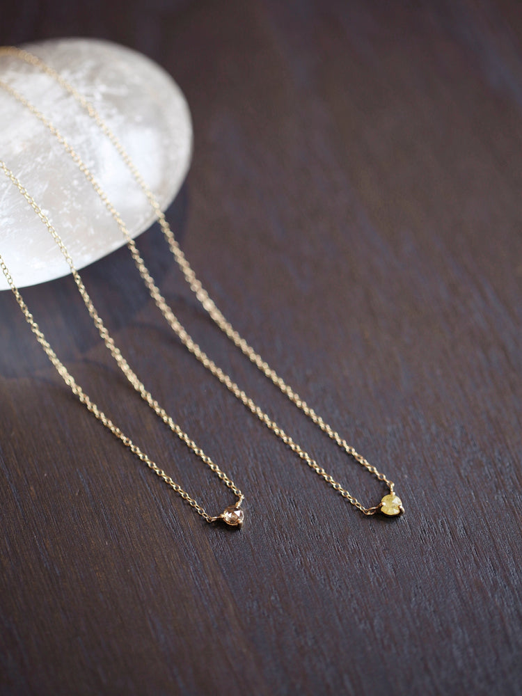 Orb Champagne Diamond Necklace