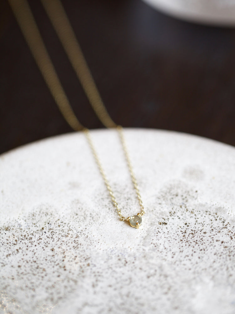 Orb Light Grey Diamond Necklace