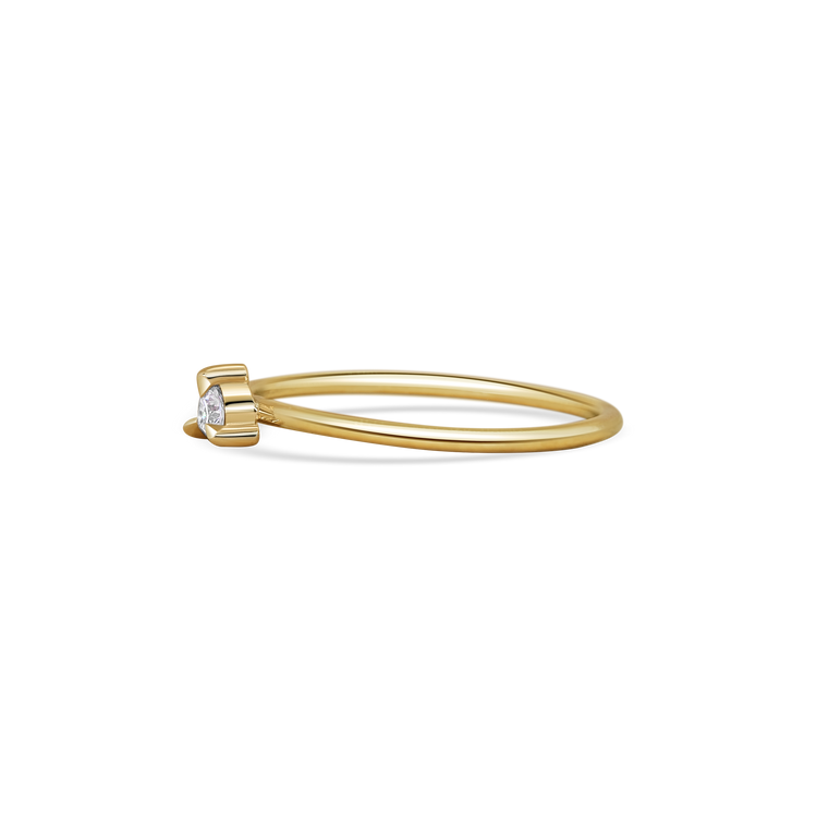 Mini Round Diamond Promise Ring