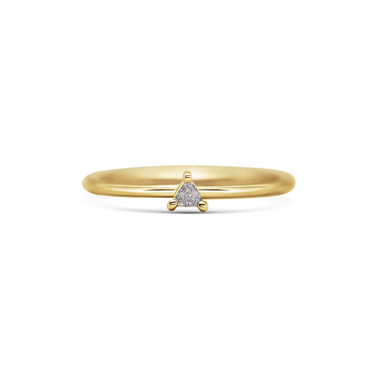 Mini Trillion Diamond Promise Ring