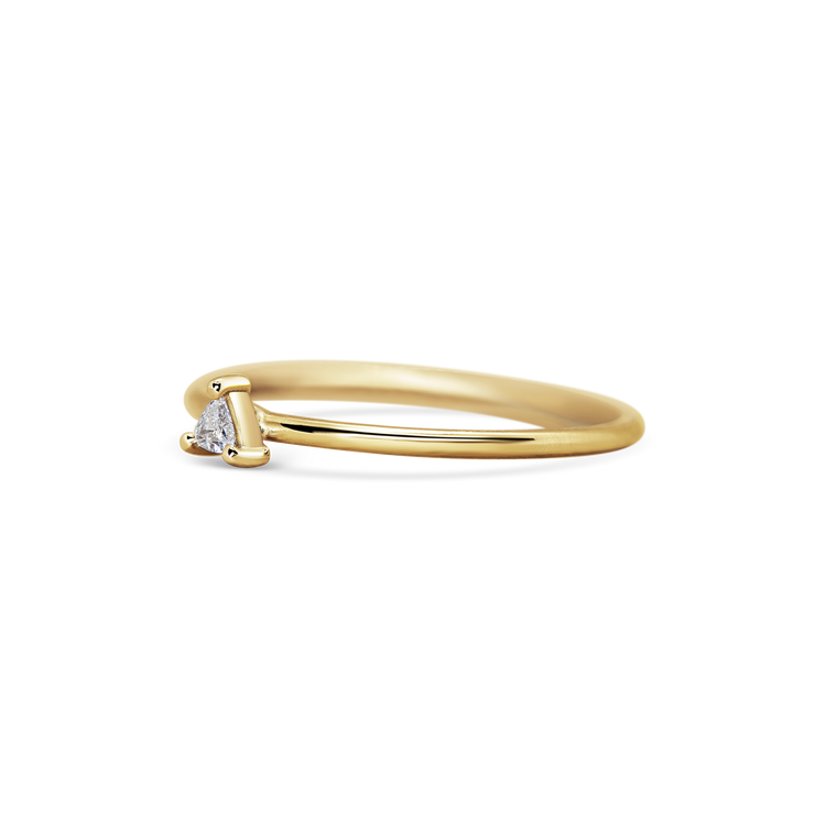 Mini Trillion Diamond Promise Ring