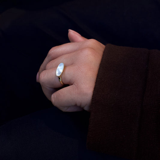 Pearl Amulet Ring