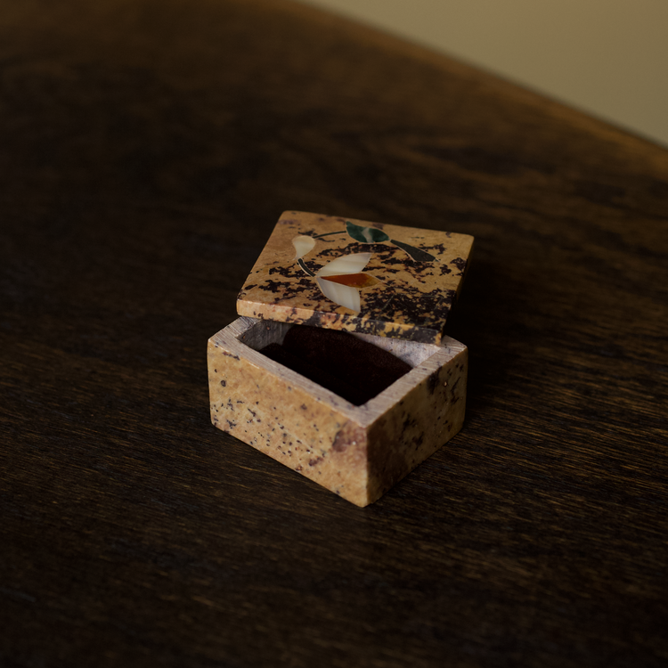 Small Speckled Marble Box
