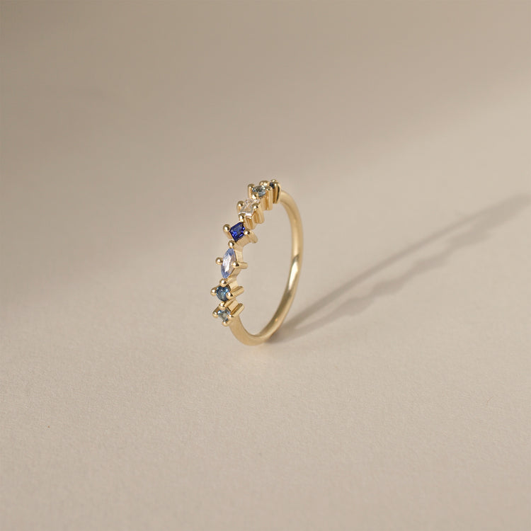 Blue Confetti Ring