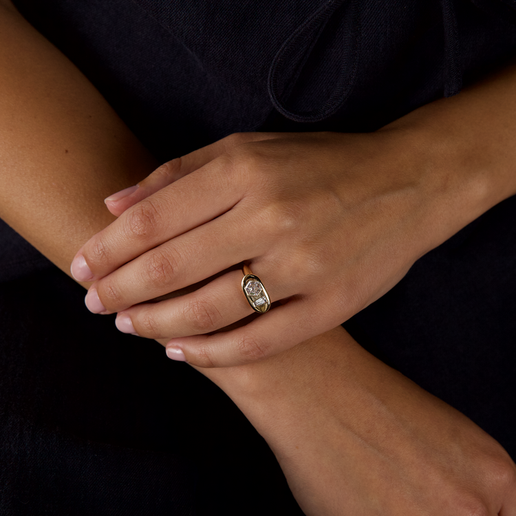 Toi et Moi Signet ring