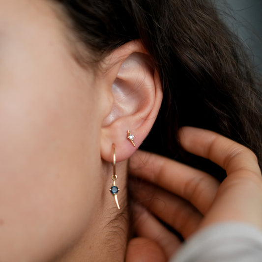 Mini Lyra Diamond Single Stud