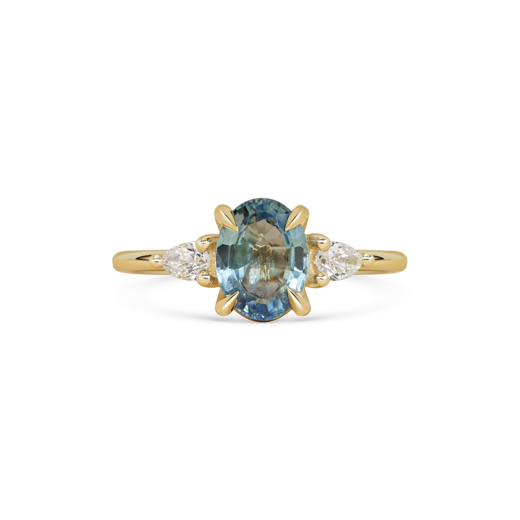 Eva Ring - Teal Sapphire