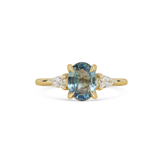 Eva Ring - Teal Sapphire