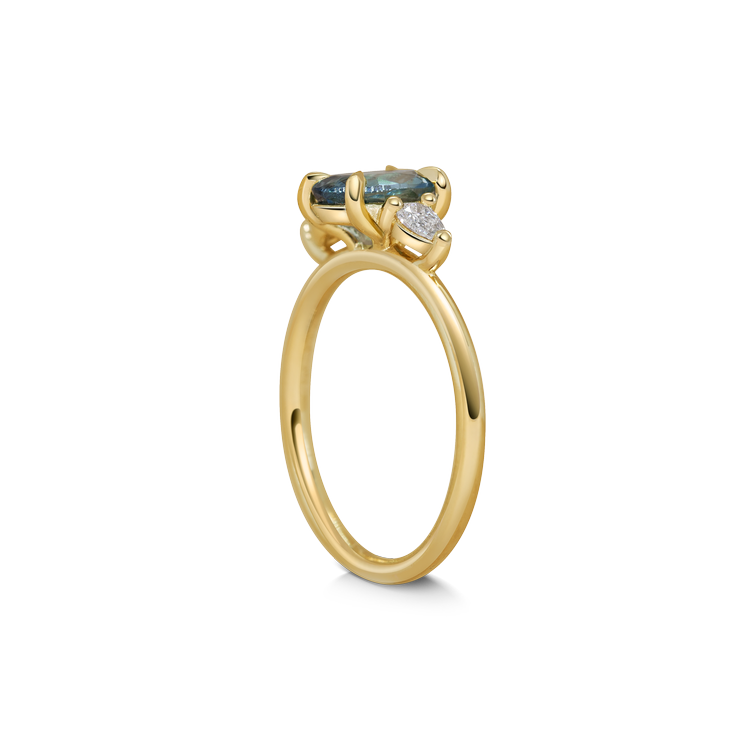 Eva Ring - Teal Sapphire