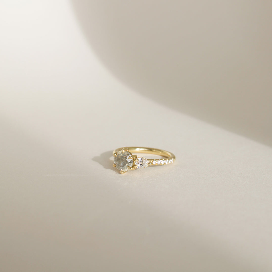 Michelle Oh - Grey Diamond Zia Ring