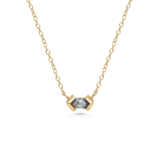 Hexa Stormy Grey Diamond Necklace