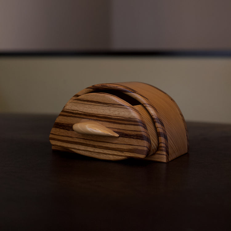 Half Moon Wood Keepsake Box