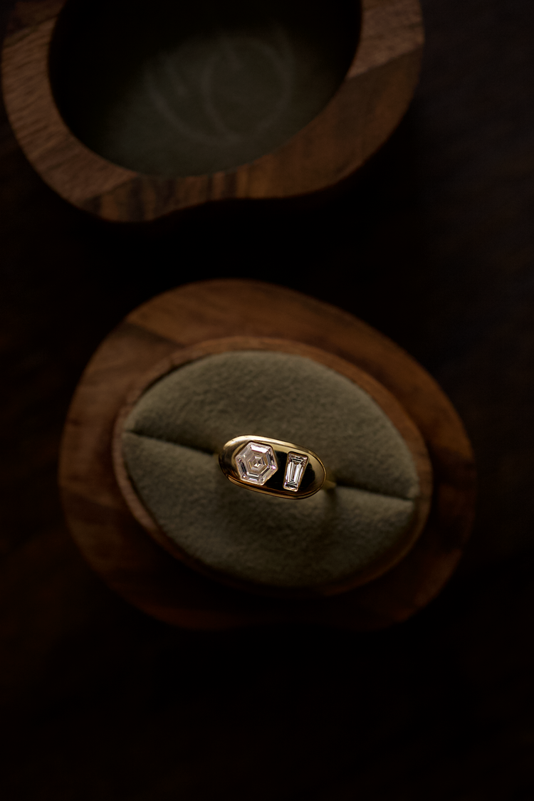 Toi et Moi Signet ring