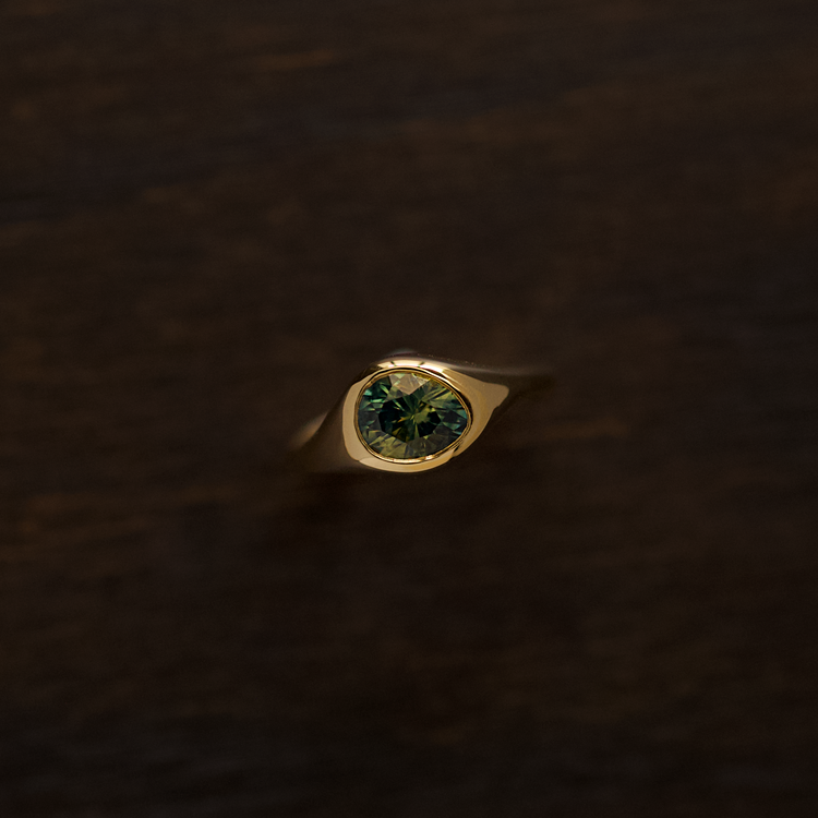 Teal Glacier Ring
