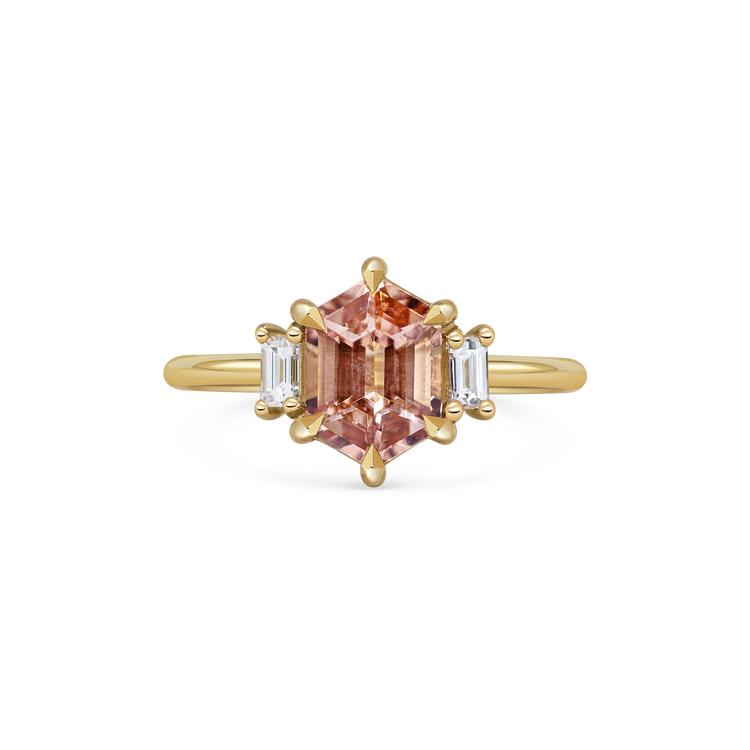 Peach Daphne Ring