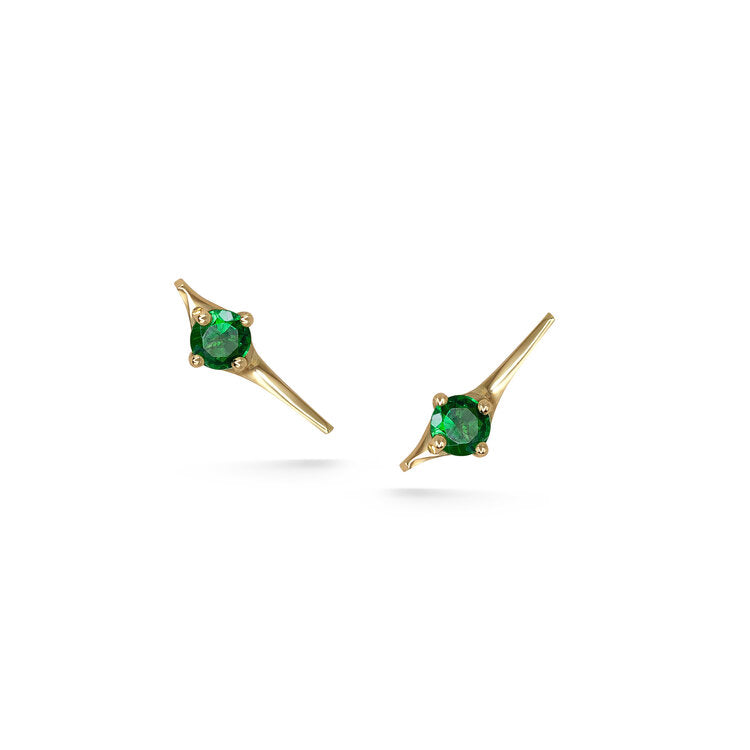 Lyra Stud Earring - Tsavorite