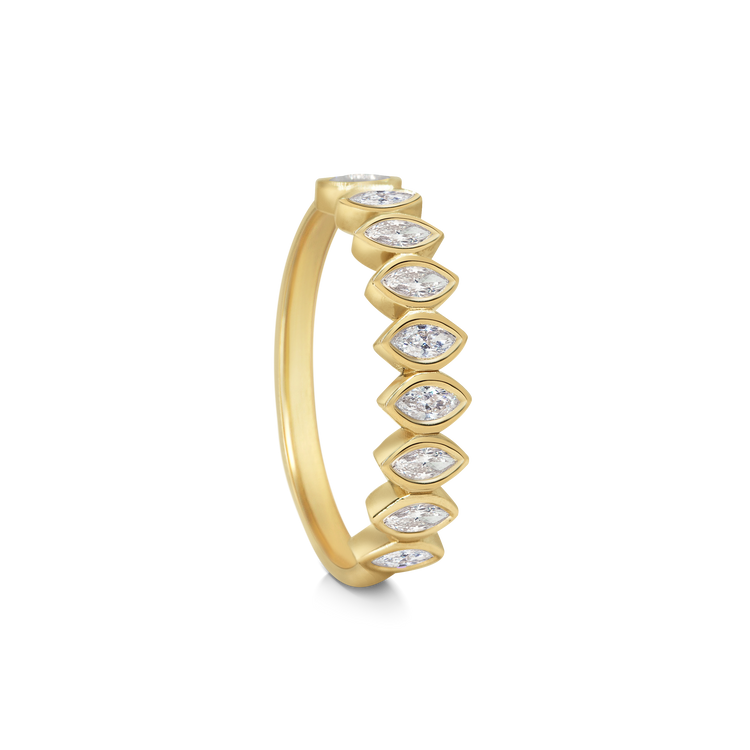 Marquise Bezel Half Eternity