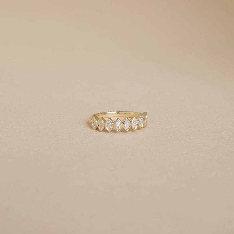 Marquise Bezel Half Eternity