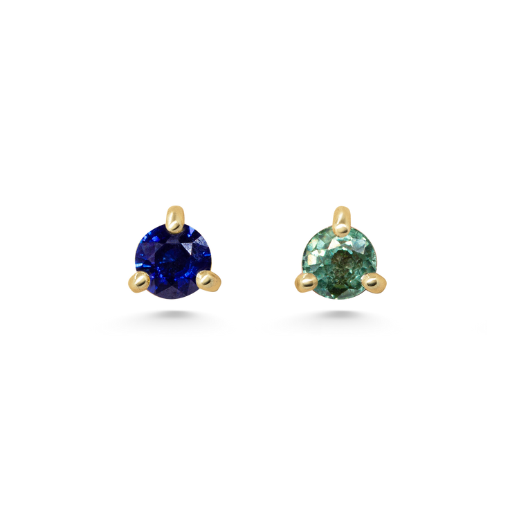 Blue Green Mismatch Studs