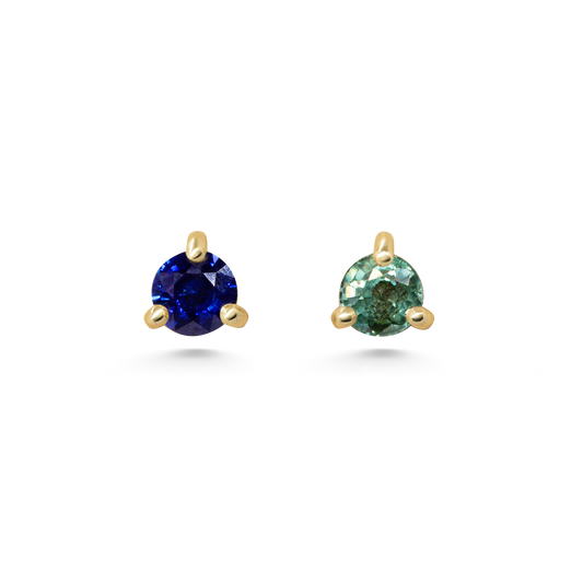Blue Green Mismatch Studs