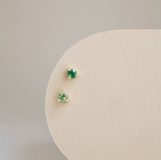 Green Mismatch Studs
