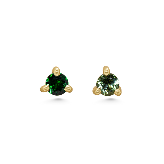 Green Mismatch Studs