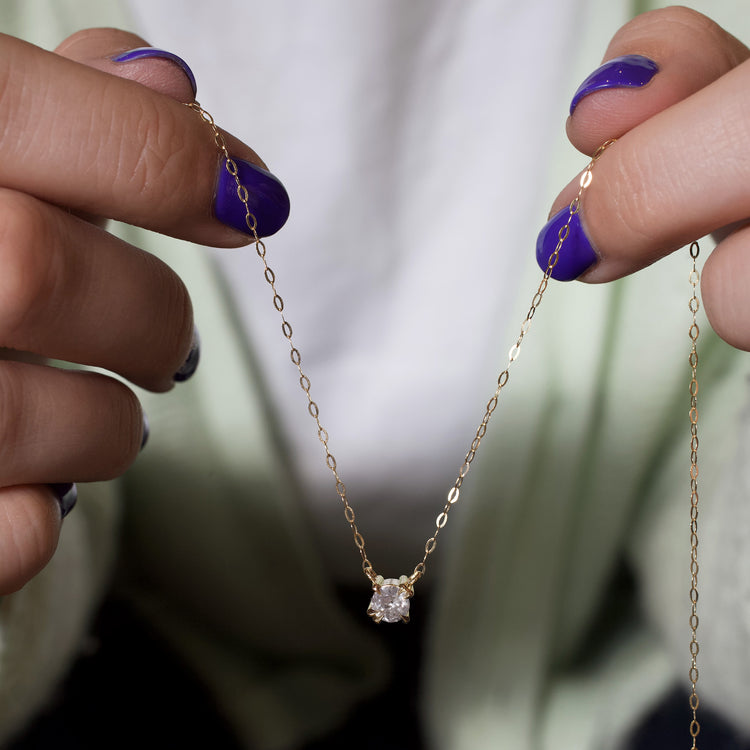 Malin Grey Diamond Necklace