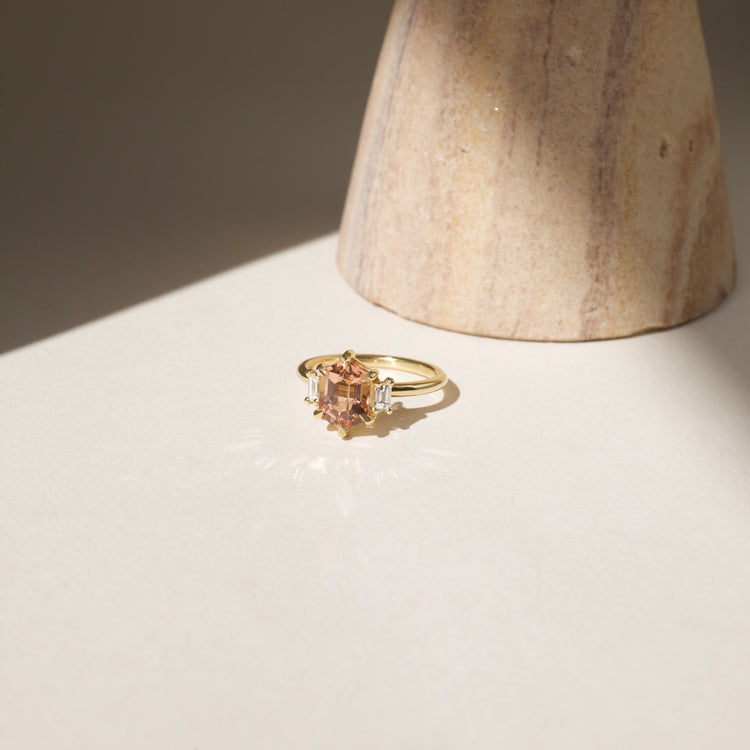 Peach Daphne Ring