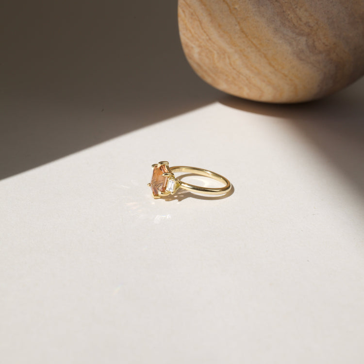 Peach Daphne Ring