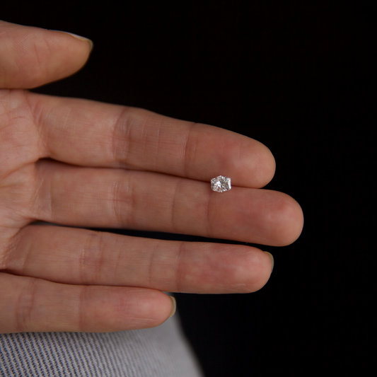 Old Cut Hexagon Diamond - 0.63ct